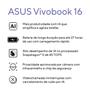 Notebook ASUS Vivobook 16 X1607QA SNAPDRAGON X1 26 100 16Gb Ram 1TB SSD Windows 11 Home Tela 16" FHD Silver - MB091W Imagem de Notebook ASUS Vivobook 16 X1607QA SNAPDRAGON X1 26 100 16Gb Ram 1TB SSD Windows 11 Home Tela 16" FHD Silver - MB091W
