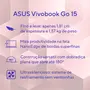 Imagem de Notebook ASUS Vivobook Go 15 Intel Celeron 4GB RAM 128GB eMMC 15,6" UHD Rosa Windows 11+ Microsoft 365 Personal Office E510KA-BR833WS