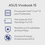 Imagem de Notebook ASUS Vivobook Intel Core i5 1235U 8GB Ram 256GB SSD Win 11 Tela 15,6" FHD X1504ZA-NJ985W