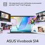 Imagem de Notebook ASUS Vivobook S14 S3407VA Intel Core i7 13620H 16GB Ram 512GB SSD Windows 11 Tela 14" LED FHD Silver - LY043W