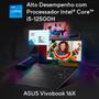 Notebook Gamer Asus Vivobook 16X 16 FHD+ 120Hz I5-12500H SSD 512GB 8GB RTX 2050 4GB Win 11 Home Preto Imagem de Notebook Gamer Asus Vivobook 16X 16 FHD+ 120Hz I5-12500H SSD 512GB 8GB RTX 2050 4GB Win 11 Home Preto