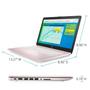 Imagem de Notebook HP Stream 14 rosa Celeron N4000 4 GB de RAM 64 GB SSD 14”