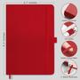 Imagem de Notebook RETTACY A5 Pontilhado - Capa Dura em Couro Vermelho