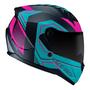 Imagem de Novo Capacete Race Tech Sector Exilio Fosco Preto Fucsia Cor Rosa Tamanho Do Capacete