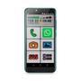 Imagem de Novo Celular do Idoso 4G verde com Internet e WhatsApp letras e nÃºmeros grandes 64GB