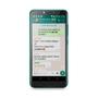 Imagem de Novo Celular do Idoso 4G verde com Internet e WhatsApp letras e números grandes 32GB