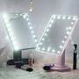 Imagem de Novo Espelho de Maquiagem Sensor de Toque LED Desktop Recebendo Espelho 16 Luzes Espelho de Maquiagem