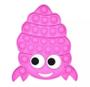 Imagem de Novo Pop It Fidget Toy Pop Bublle Sensorial Siri Rosa