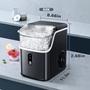 Imagem de Nugget Ice Maker Xbeauty até 16 kg/dia, autolimpante, preta