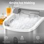 Imagem de Nugget Ice Maker ZAFRO Countertop 35,5 kg/24 horas cinza com acc
