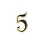 Imagem de Número Residencial Dourado Para Casa Números e Letras 11cm