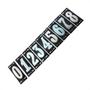 Imagem de Numero Retangular Pvc Caiado 6/9  - Kit C/25