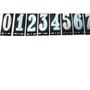 Imagem de Numero Retangular Pvc Caiado 7  - Kit C/25