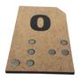 Imagem de Números Braille Brinquedo Educativo Inclusivo MDF - Simque - 4 anos