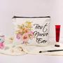 Imagem de Nurse Gift Melhor Enfermeira Ever Cosmetic Bag Bolsa de viagem Estudante de Enfermagem Presentes Nurse Practitioner Presentes para Mulheres Enfermeiras Semana Presentes Enfermagem Material Escolar Presentes Canvas Makeup Bag