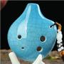 Imagem de Ocarina de Cerâmica 6 Buracos - Tom C - Ideal para Iniciantes