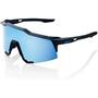 Imagem de Oculos 100% speedcraft - matte black - hiper blue multilayer mirros lens