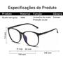 Imagem de Óculos Anti Luz Azul Com Proteção UV400 Moda Fashion Estilo Oval Clássico Leitura Digital