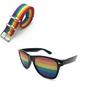 Imagem de Óculos Arco-Iris Impresso para adereços engraçados. orgulho gay + Pulseira