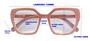 Imagem de Óculos De Leitura Feminino Grande Quadrado Premium Com Grau Para Perto Descanso de +0.50 até + 5.00