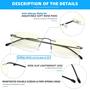 Imagem de Óculos de leitura TOVEEN Titanium Rimless Blue Light UV Block