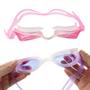 Imagem de Óculos de Natação com Estojo Plástico com regulador nas laterais lentes com proteçao UV (Rosa/roxo -sortido) 