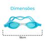 Imagem de Óculos de Natação com Estojo Plástico e Tampão de Ouvidos Azul/Azul Claro Sortidos