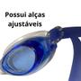 Imagem de Oculos de Natacao em Silicone Lentes Cor Azul com Estojo  Bel 
