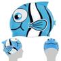 Imagem de Oculos de Natacao Infantil Verde + Touca de Natacao Peixinho Azul Mor