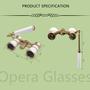 Imagem de Óculos de ópera BLACKICE Opera 3X25, binóculos de teatro, brancos