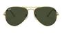 Imagem de Oculos de Sol 3025 Aviador Armação Dourado Lentes Verdes - Miami Sun