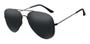 Imagem de Oculos De Sol Aviador Feminino Masculino Case Flanela Preto