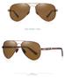 Imagem de Óculos De Sol Aviador Masculino Lente Polarizada Brown
