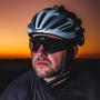 Imagem de Óculos de sol ciclismo hupi stelvio preto fosco lente fumê