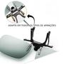Imagem de Oculos De Sol Clip On P/ Oculos De Grau Adicional Lente Marrom Sobrepor