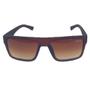 Imagem de Óculos de Sol Coonecta Masculino Quadrado em Acetato Marrom