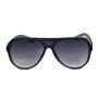 Imagem de Óculos de Sol Escuro Masculino Steampunck Redondo Furos Laterais Proteção UV400 Acompanha Case