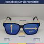 Imagem de Óculos De Sol Espelhado Azul Uv 400 Protection W&a RP466NC