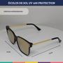 Imagem de Óculos De Sol Espelhado Dourado Uv 400 Protection W&a 466NC