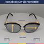 Imagem de Óculos De Sol Espelhado Prata W&a Uv 400 Protection 1140SA