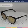 Imagem de Óculos De Sol Espelhado W&a Uv 400 Protection Dourado 508NC