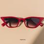 Imagem de Óculos de Sol Feminino Gatinho Marsala - TENTO Eyewear