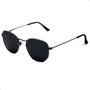 Imagem de Oculos de Sol Hexagonal Masculino Feminino Clássico Moda Retro Proteção UVA