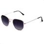Imagem de Oculos de Sol Hexagonal Masculino Feminino Clássico Moda Retro Proteção UVA