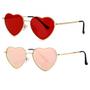Imagem de Óculos de sol JOVAKIT Polarized Heart para mulheres dourado/vermelho + ouro/rosa