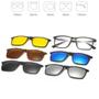 Imagem de Óculos De Sol Kit Oculos Com Armação Clip On 6 Em 1 Polariza
