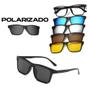 Imagem de Óculos De Sol Kit Oculos Sol Leve Clip On 6 Em 1