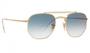 Imagem de Óculos De Sol Marshal 3648 Feminino Masculino Dourado Azul Degrade Casual Proteção UV400 Oferta