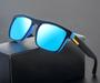 Imagem de Óculos De Sol Masculino Espelhado Azul Com Anti-Reflexo e Proteção UV400