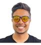 Imagem de Óculos De Sol Masculino Redondo 3 Em 1 Troca Lentes Clip On